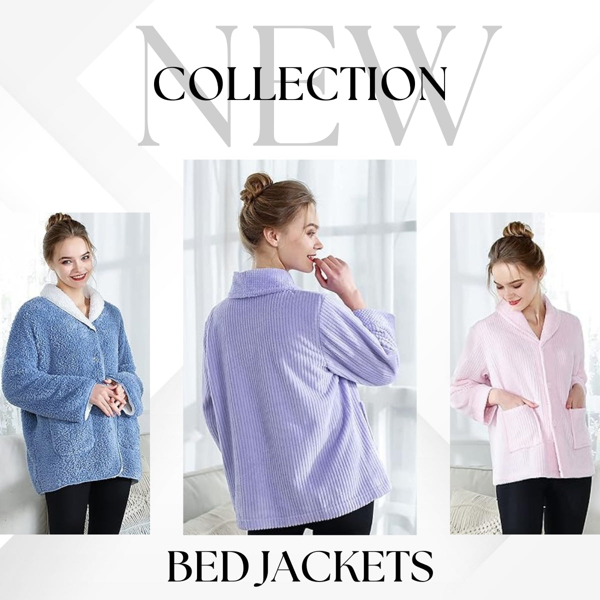 Soft Fleece Bed Jackets