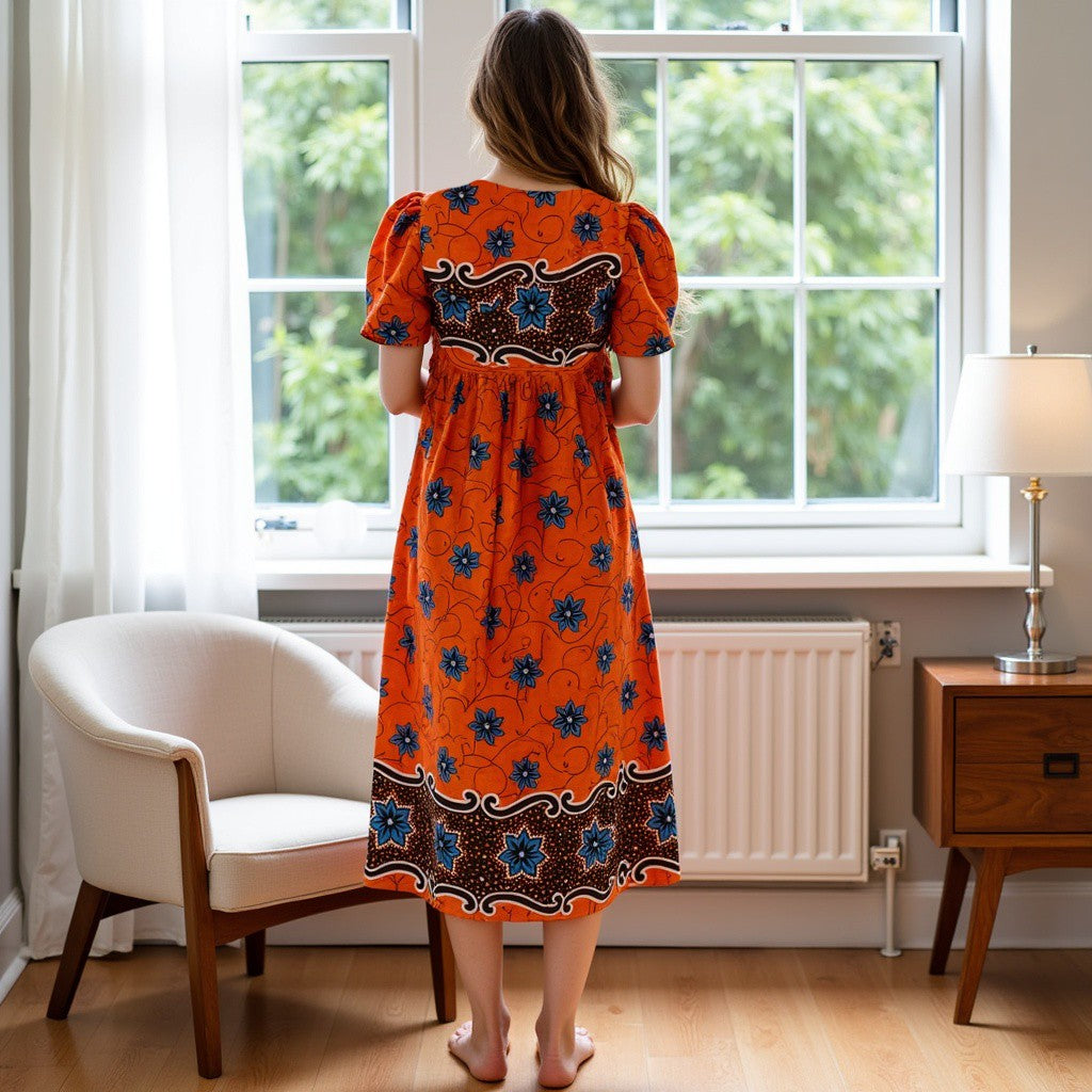 Buy Coral Lounger House Dress for women with Pockets